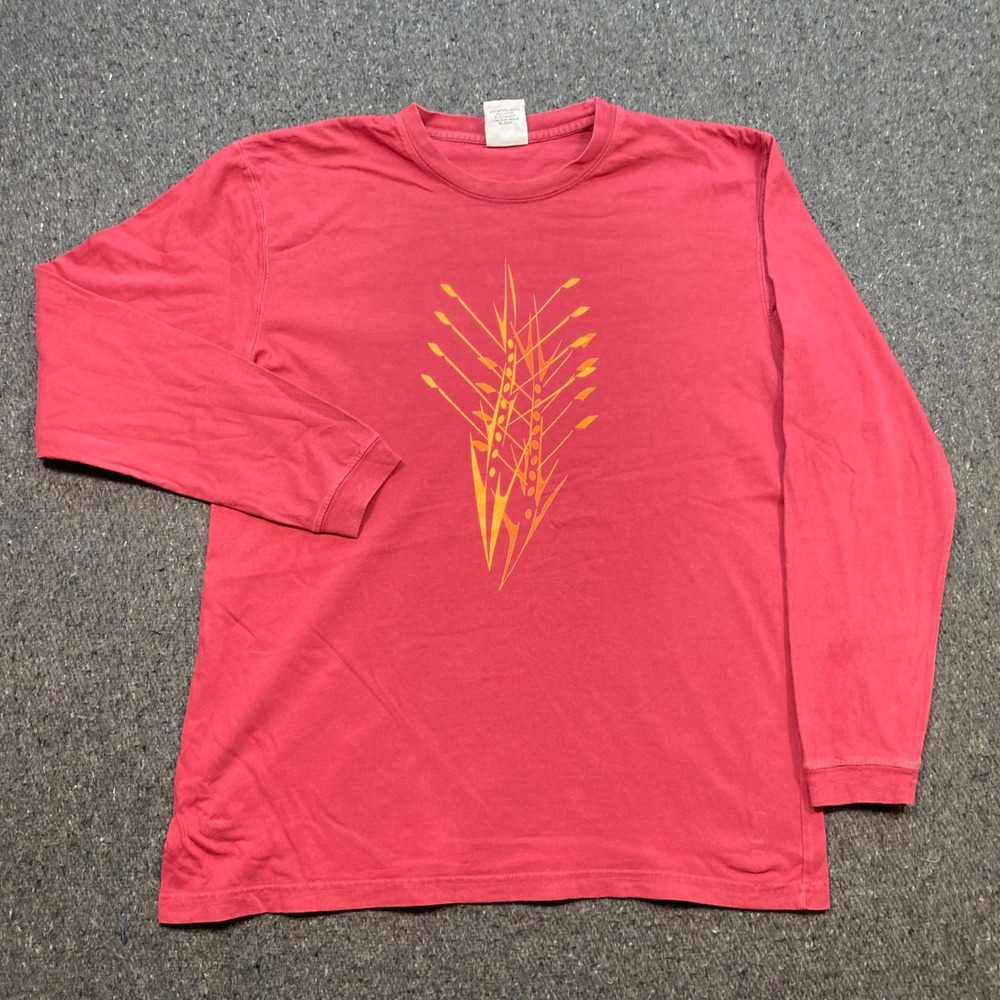 Authentic Pigment TShirt Sz M Mens Red Y2K Bill Braxton Memorial Regatta Graphic